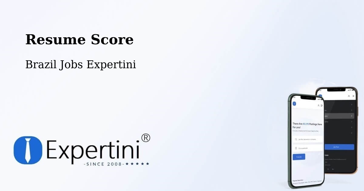 Resume Score & Job Description Match Tool – José Raydan - Brazil Jobs Expertini